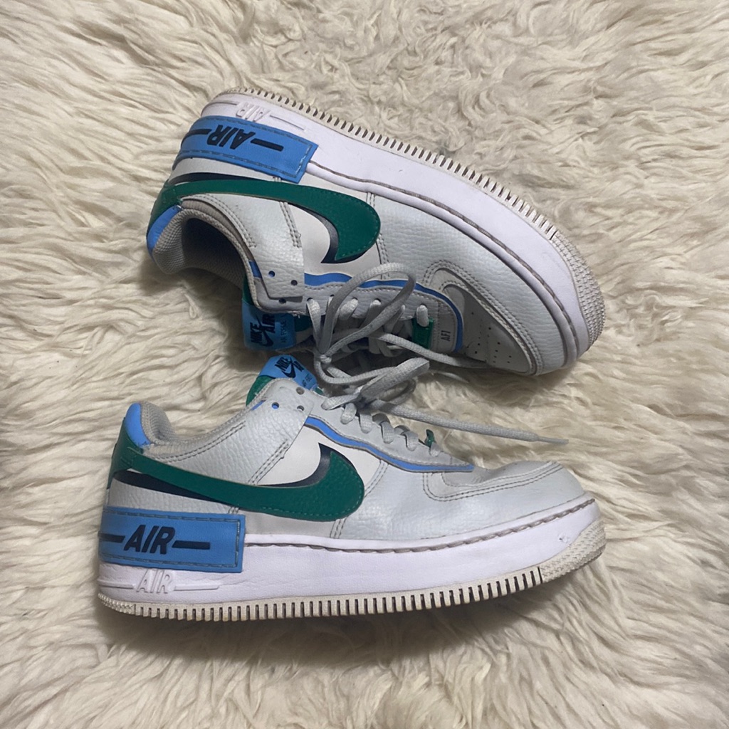 Nike Air Force 1 Shadow Photon Dust Malachite Black Ci0919-004 Women's Size 6.5